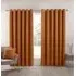 Hoxton Blackout Eyelet Curtains - Orange