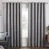 Hoxton Blackout Eyelet Curtains - Silver