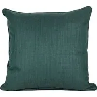 Hoxton Square Cushion with Piped Edges - Dark Green