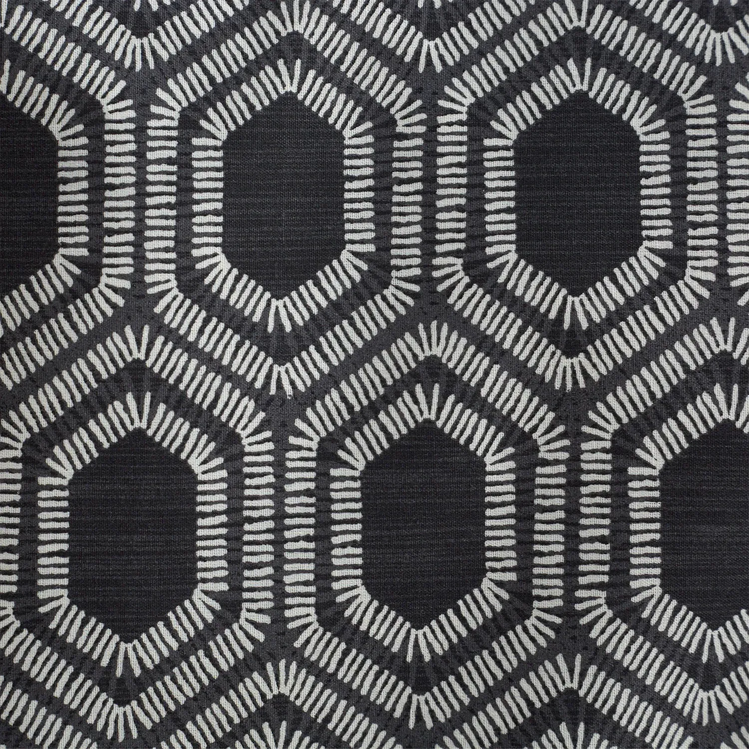 Iona Geo King Size Duvet Cover Set - Black