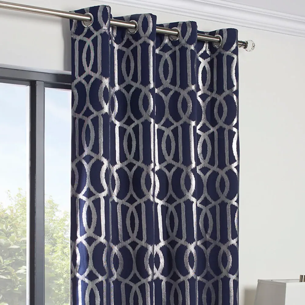 Jamila Thermal Panel with Eyelets - Navy image