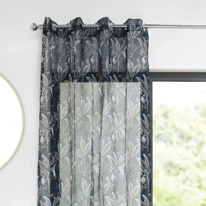 Kahala Jungle Print Voile - Navy image