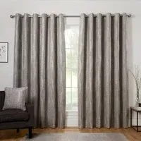 Kelston Eyelet Curtain - Silver