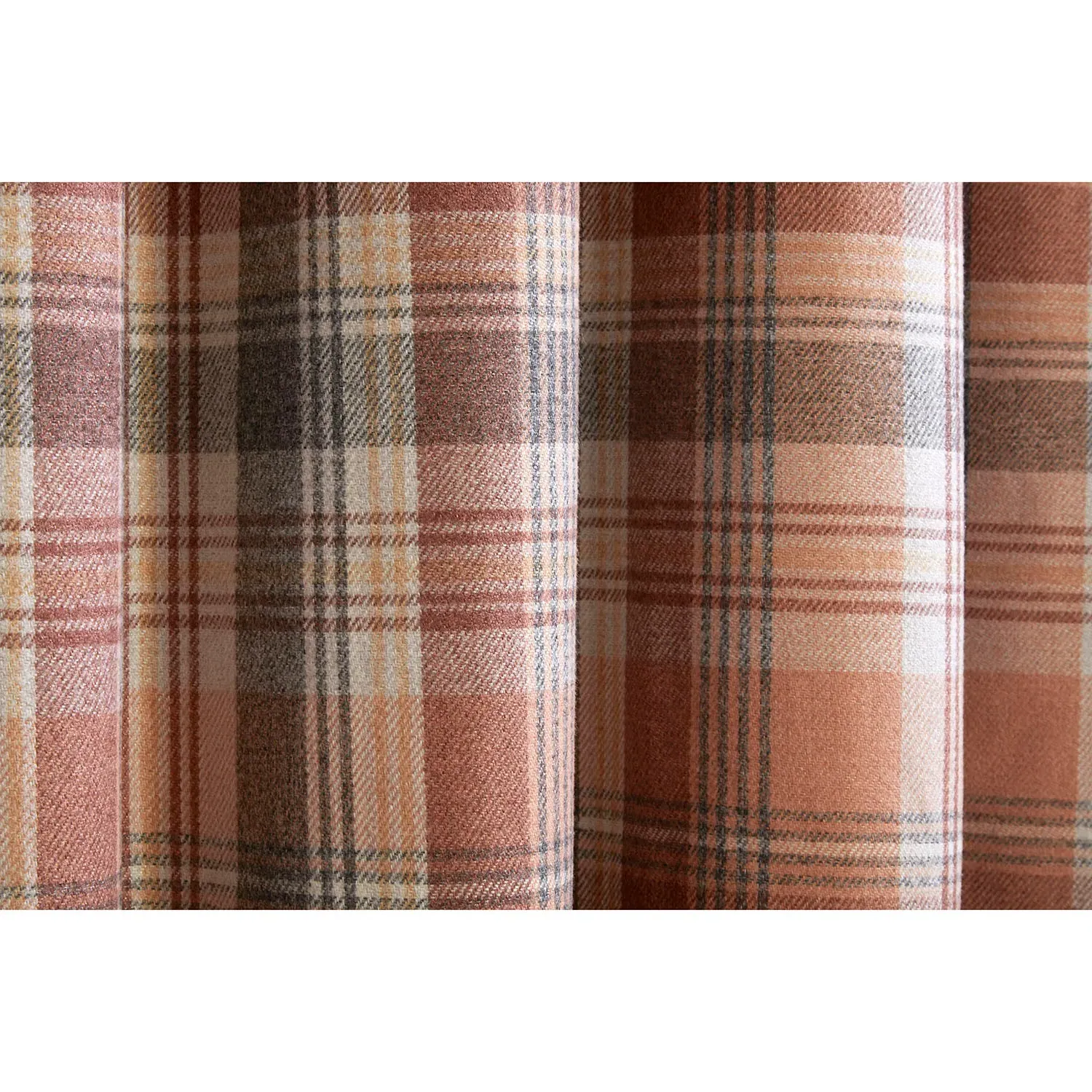 Kempton Thermal Curtain with Blackout - Rust