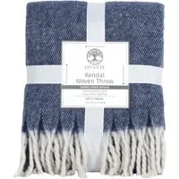 Kendal Woven Throw - Navy