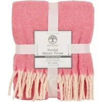 Kendal Woven Throw - Pink