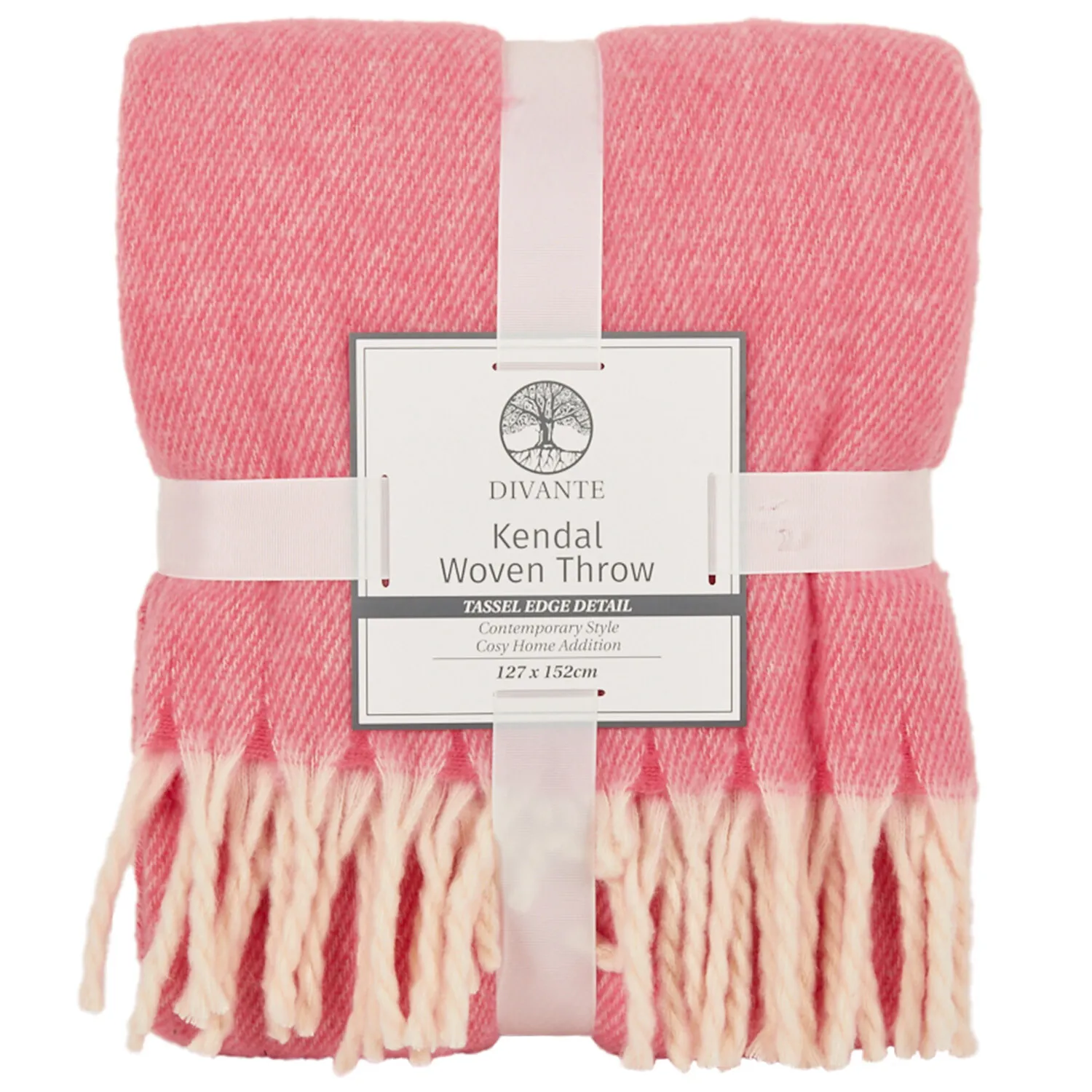 Kendal Woven Throw - Pink image