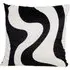 Kiki Striped Cushion 45x45cm - Black and White, Polyester