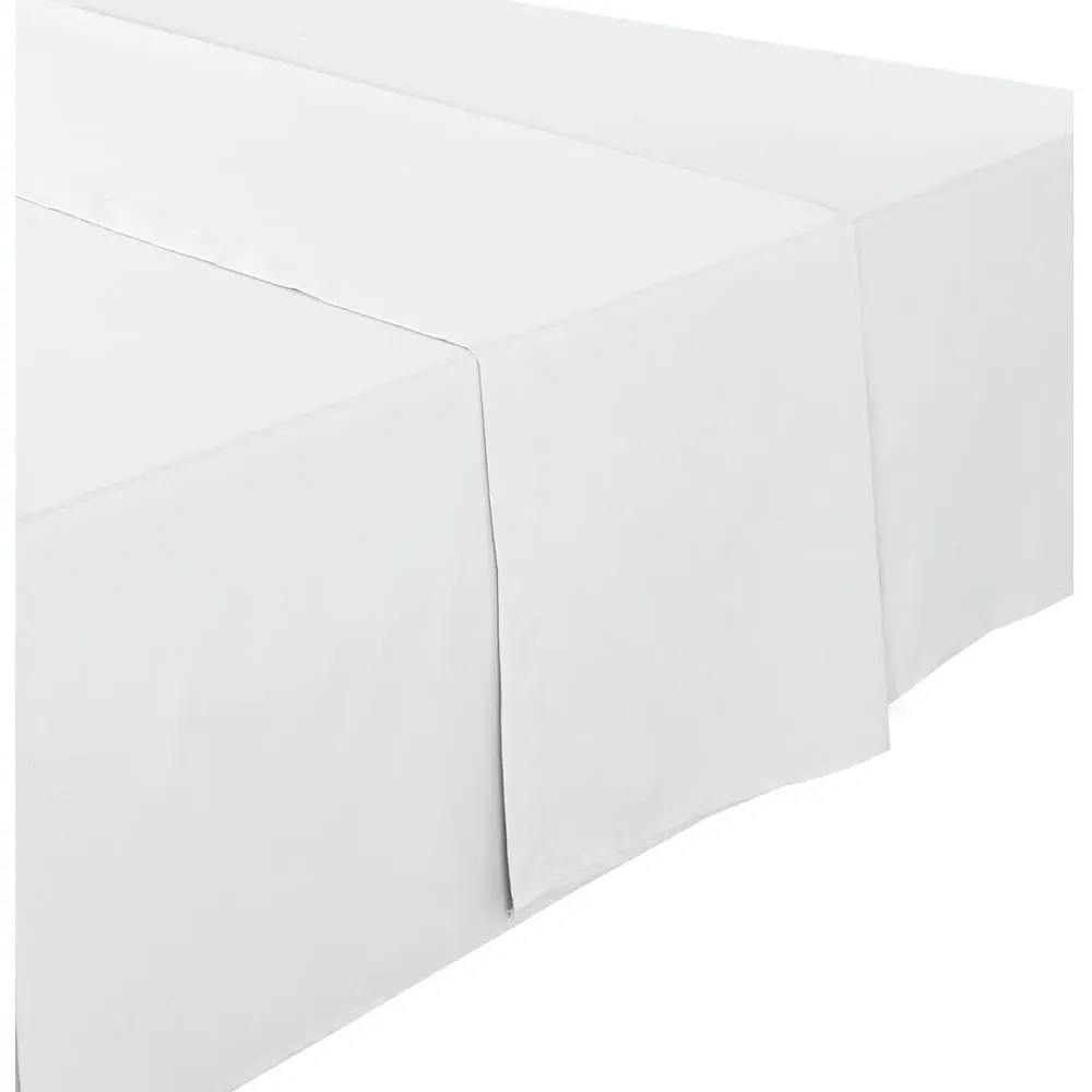 King Size Cotton Flat Sheet - White
