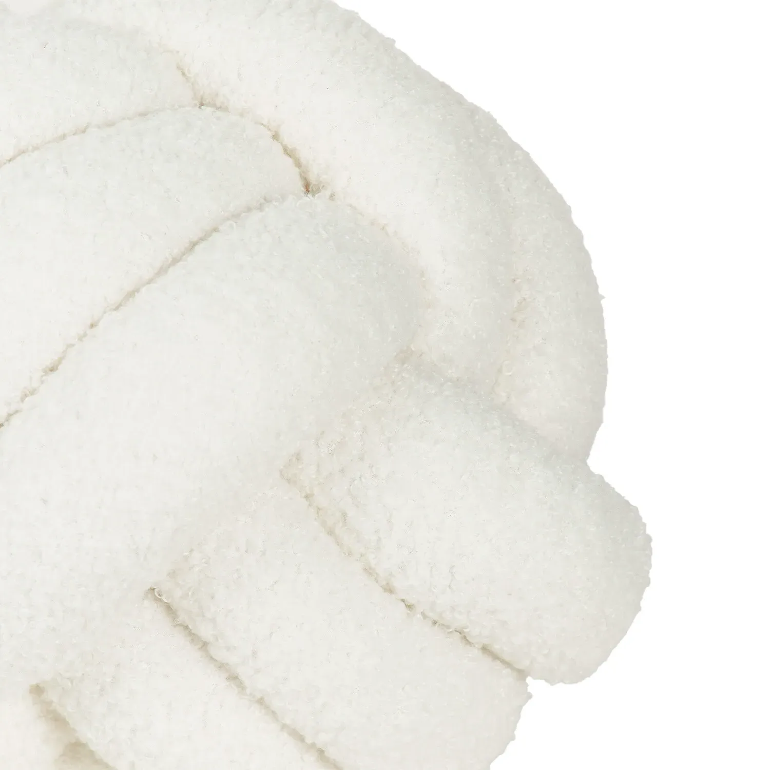Knot Boucle Cushion - Ivory