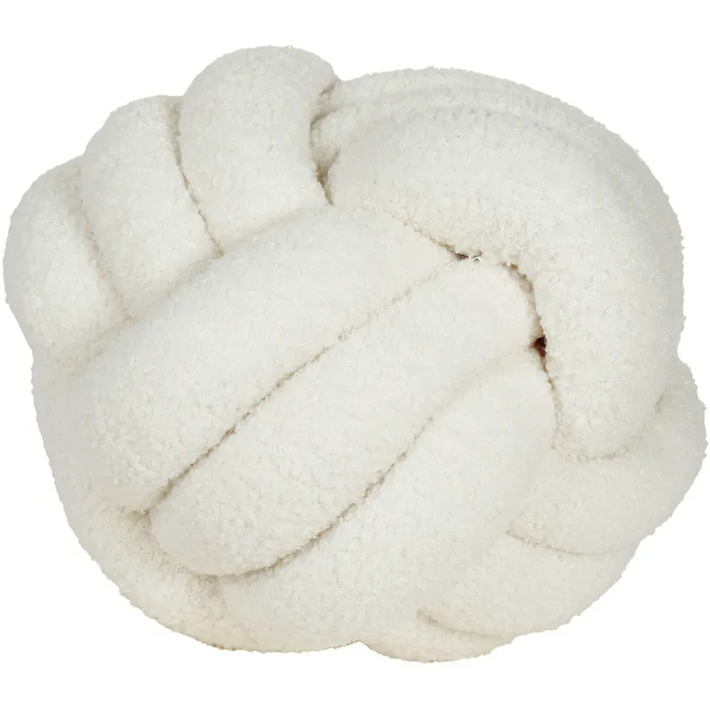 Knot Boucle Cushion - Ivory
