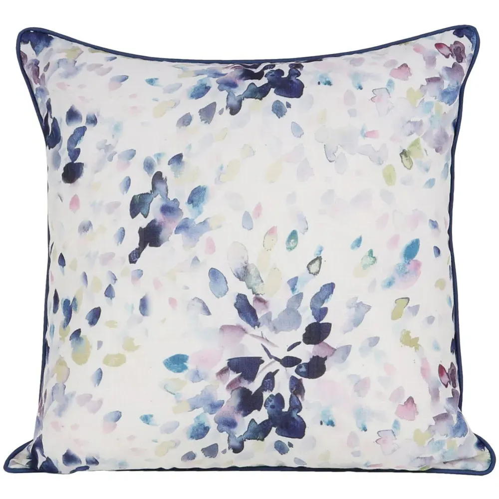 Leilani Watercolour Piped Edge Cushion - Multi image