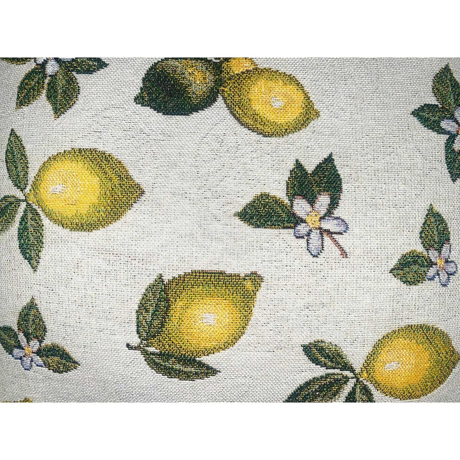 Lemon Tapestry Cushion - Yellow