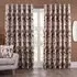 Maddox Geo Jacquard Curtain with Eyelets - Multicolour