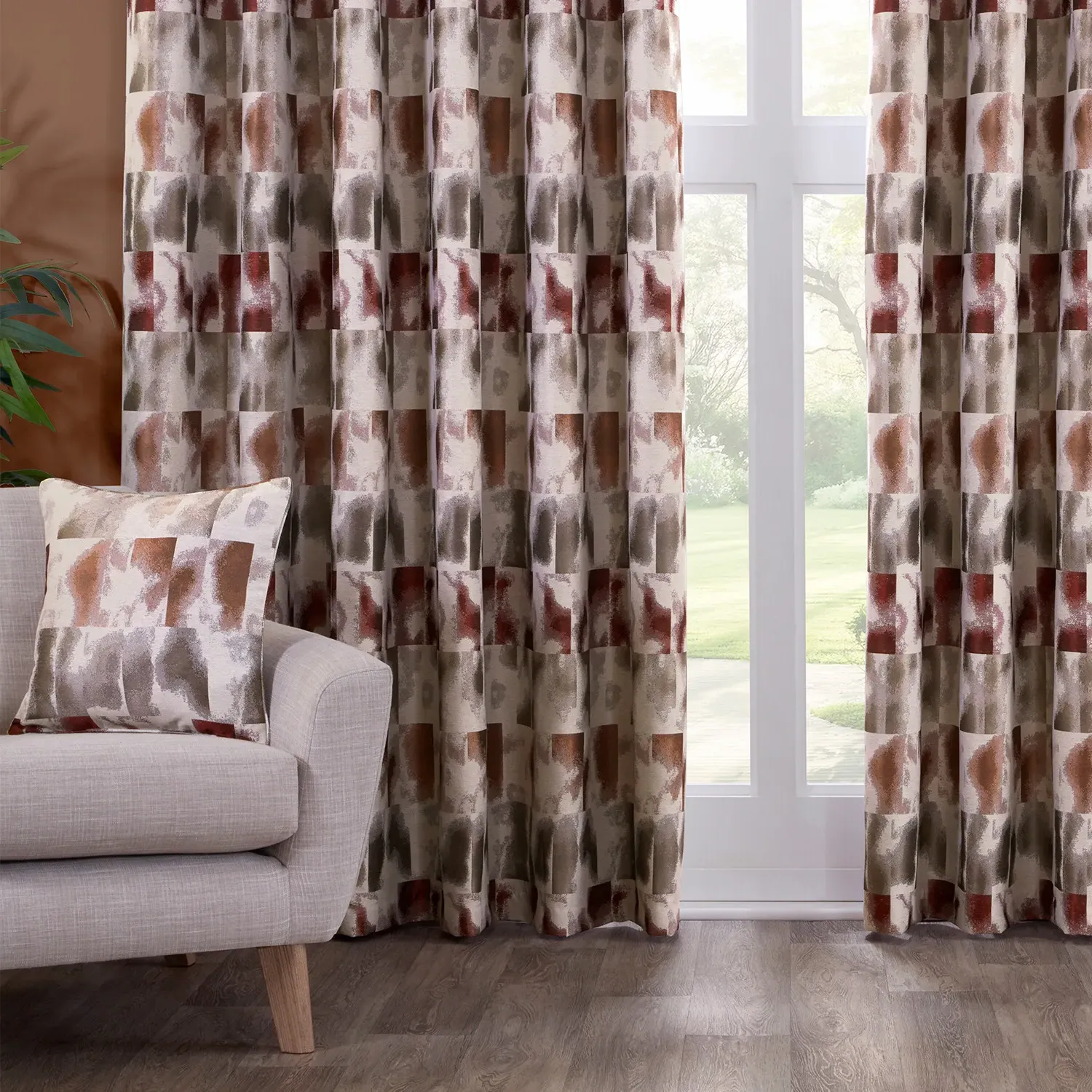 Maddox Geo Jacquard Cushion - Multicolour