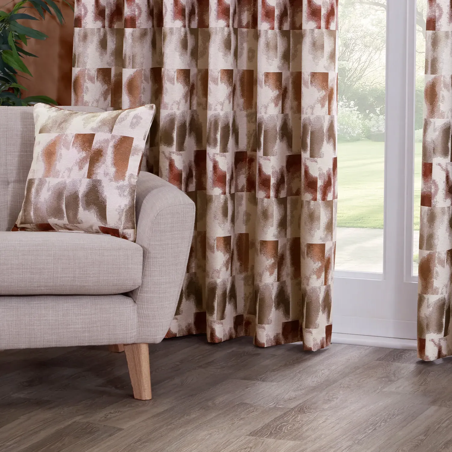 Maddox Geo Jacquard Cushion - Multicolour