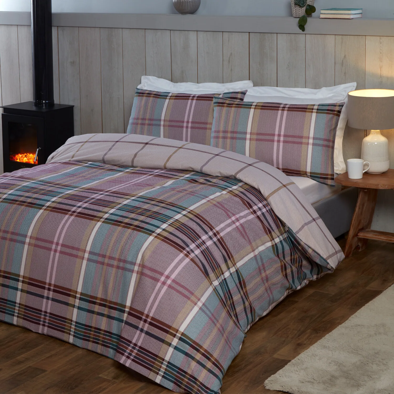 Mairi Tartan Super King Duvet and Pillow Case Set