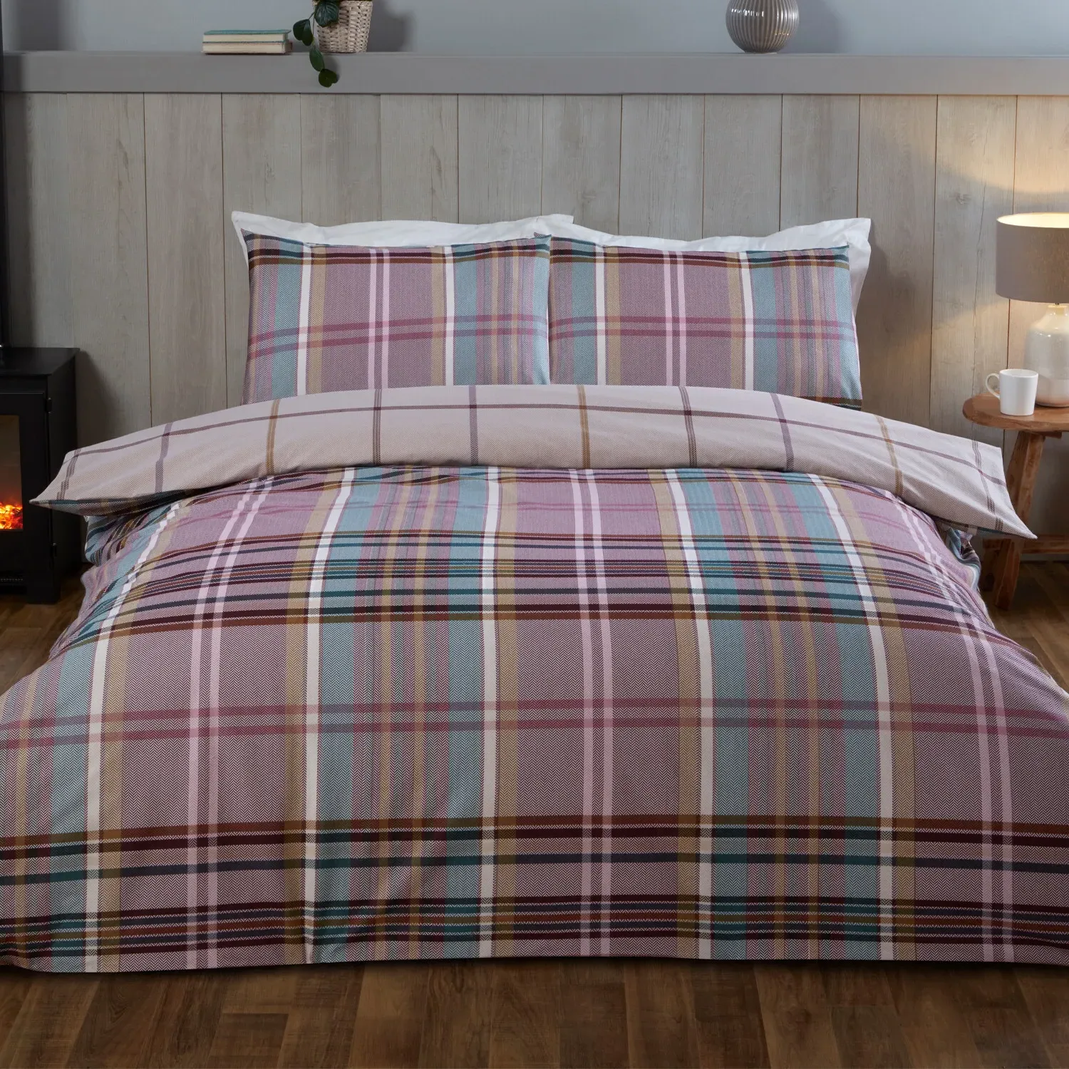 Mairi Tartan Super King Duvet and Pillow Case Set