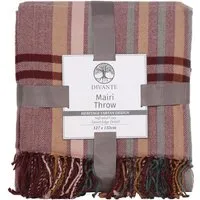 Mairi Throw with Tassels - Blush