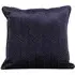 Malone Geometric Velvet Cushion - Black
