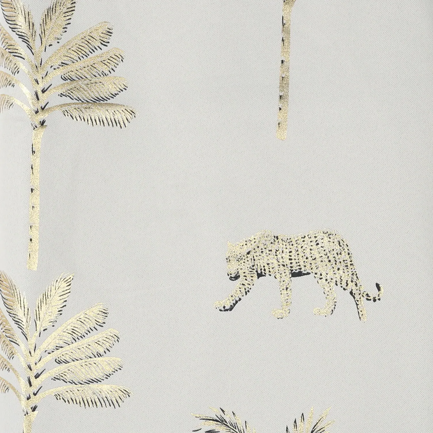 Maya Tropical Blackout Panel Curtain - Black