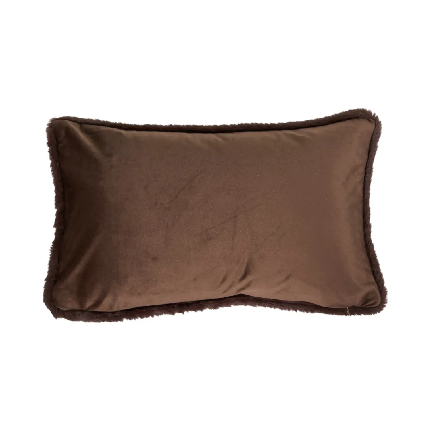 Milanna Chenille Cushion - Chocolate
