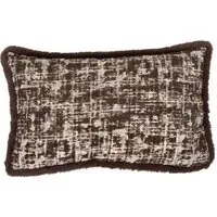 Milanna Chenille Cushion - Chocolate