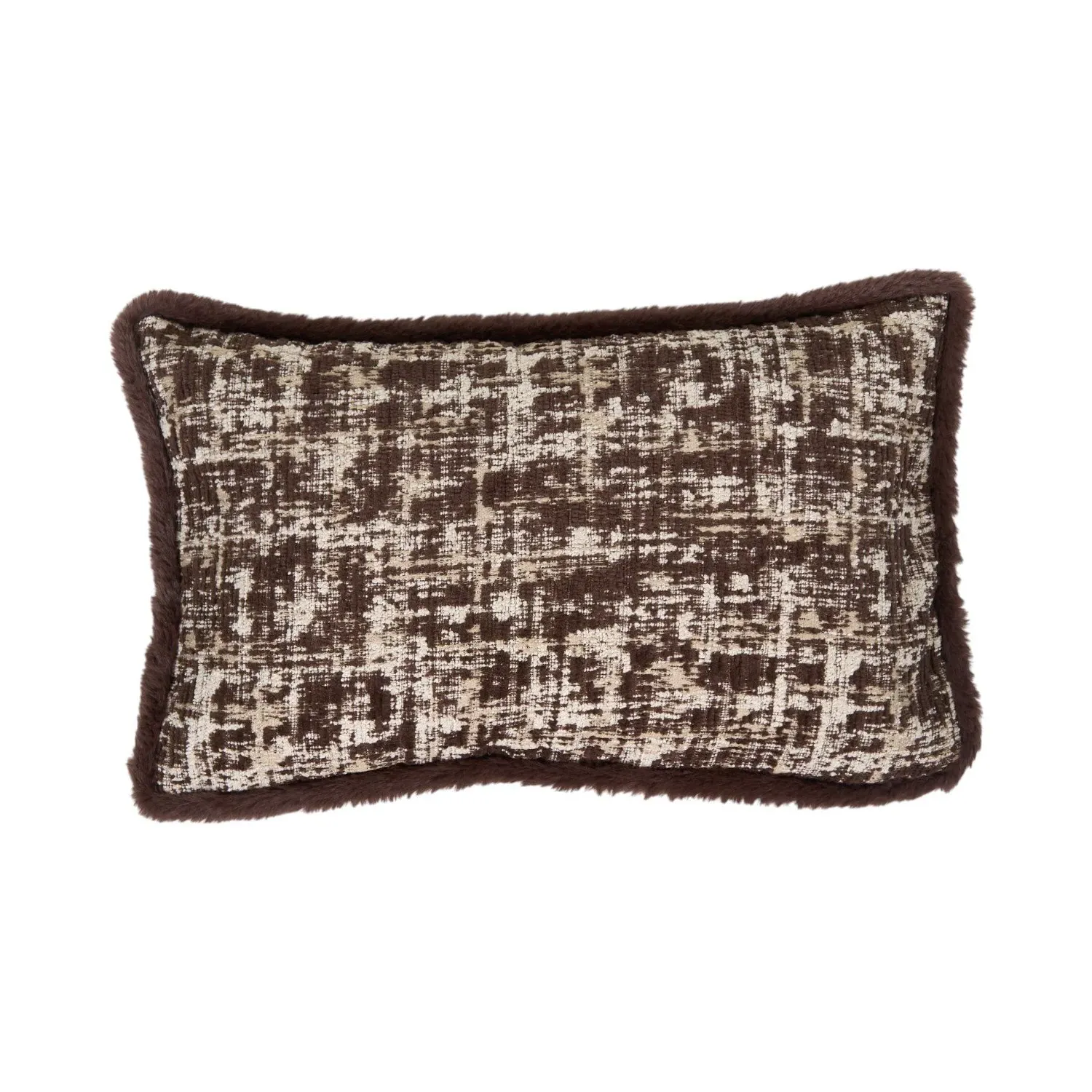 Milanna Chenille Cushion - Chocolate image