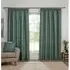 Montreal Chenille Taped Curtain - Green