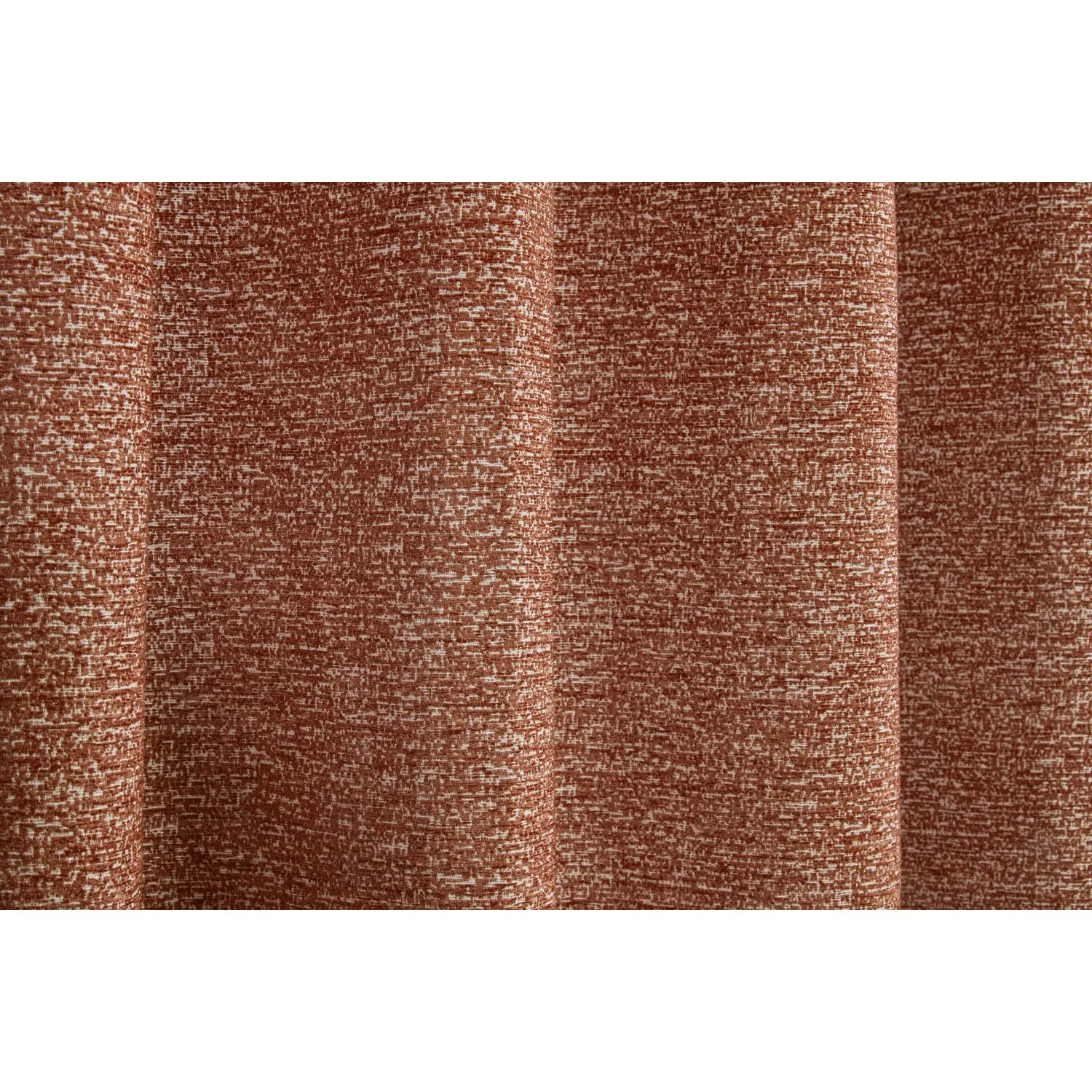 Montreal Chenille Taped Curtain - Rust