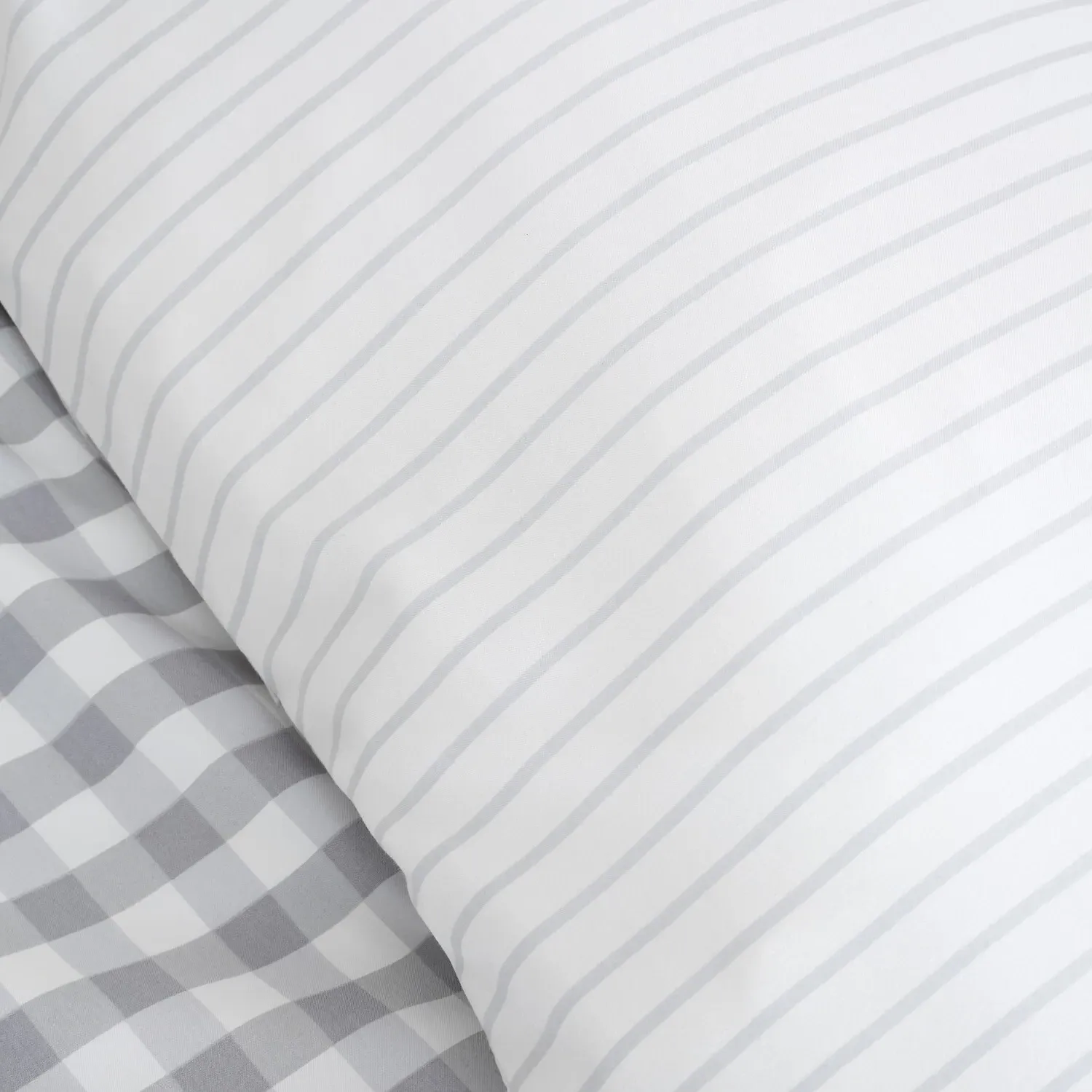 Morgan Check Bedding Set - Grey