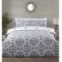 Nadia King Size Block Paisley Print Duvet Set - Multi
