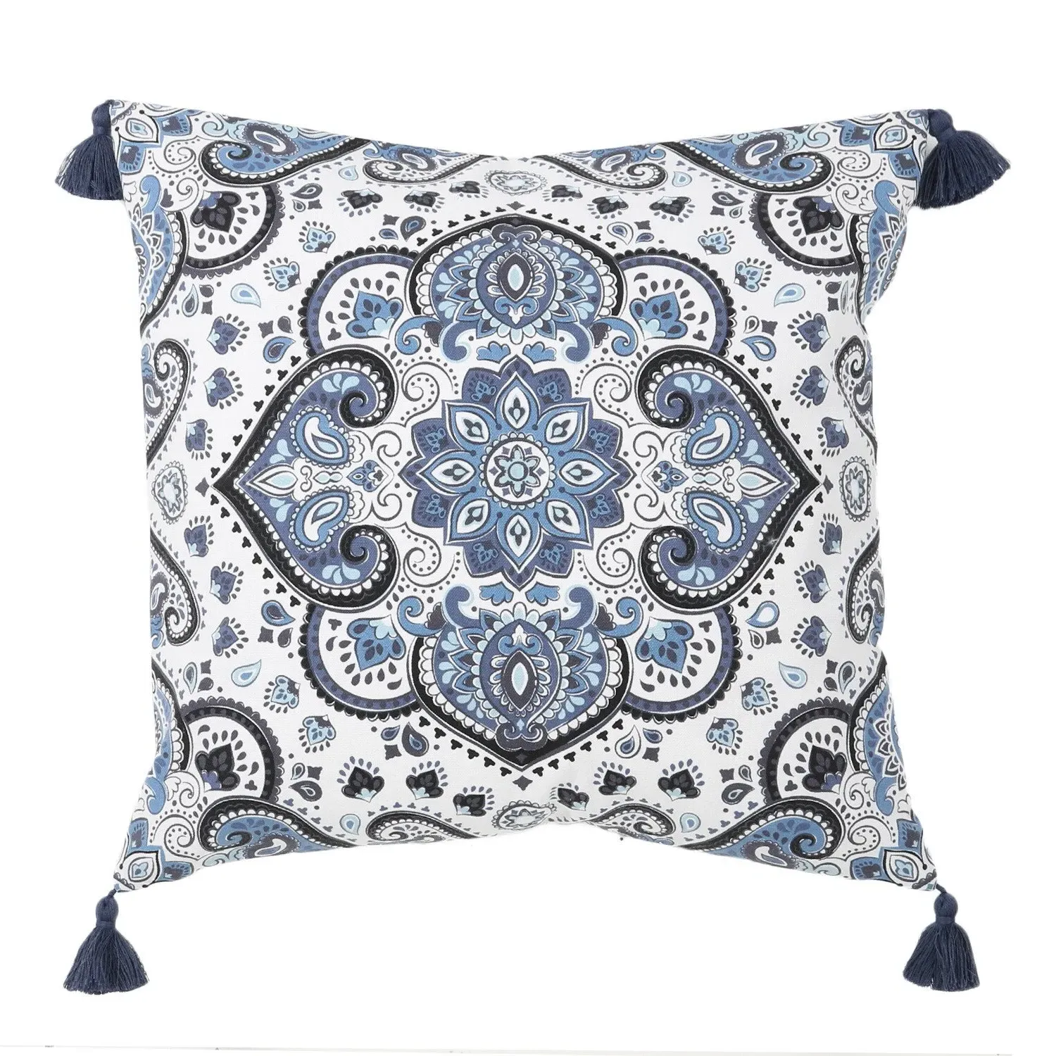 Nadia Tassel Cushion 45x45cm - Navy image