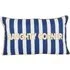 Naughty Corner Cushion - White and Blue