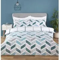 Nevada King Size Duvet Cover Set - Teal