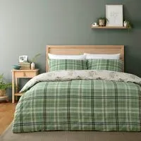 Newbridge Forest Double Duvet Cover Set - Green