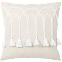 Nyla Tufted Curve Cushion 45x45cm - Natural