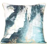 Octavia Abstract Cushion - Blue