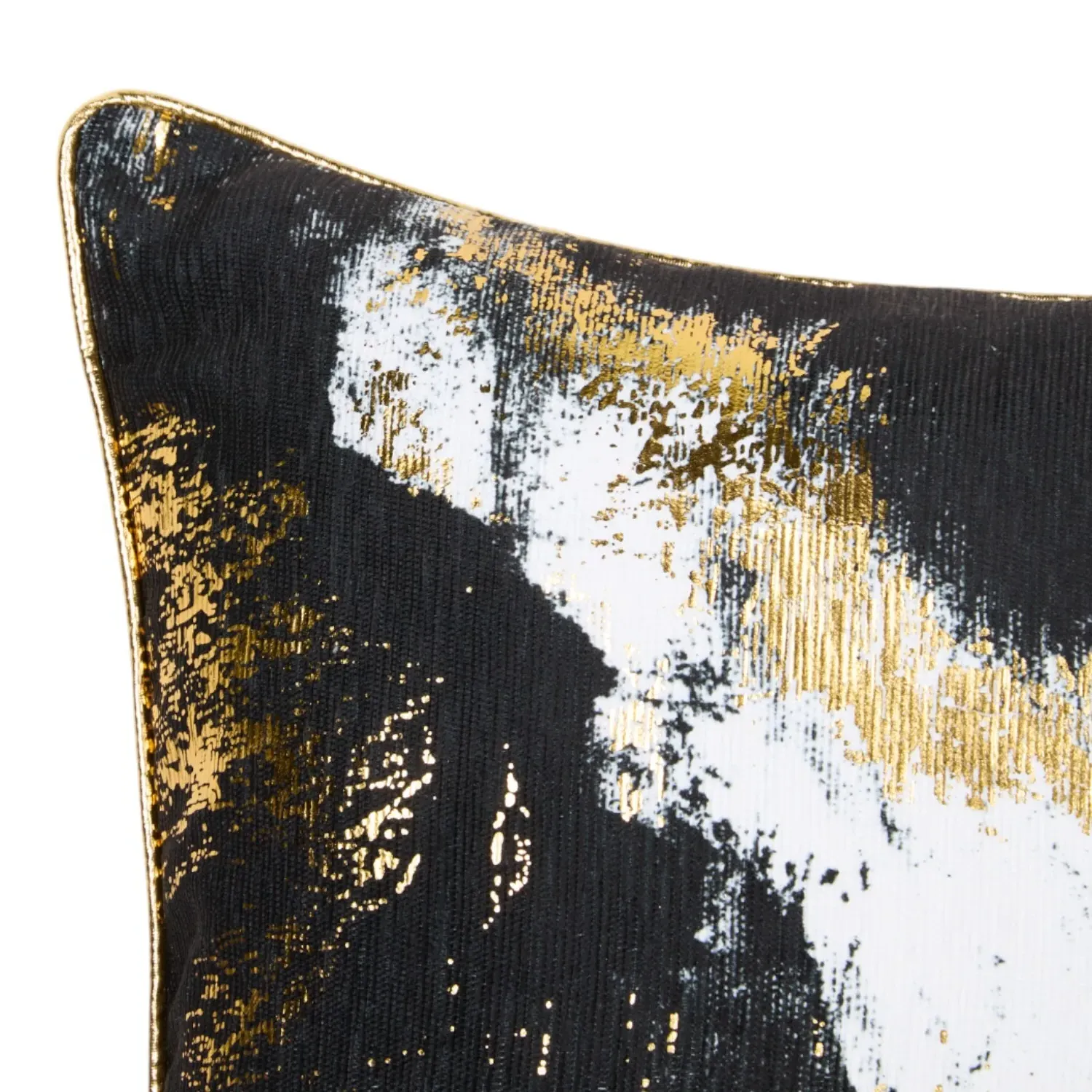 Octavia Abstract Square Cushion - Black