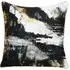 Octavia Abstract Square Cushion - Black