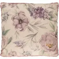 Olivia Floral Fringe Edge Cushion