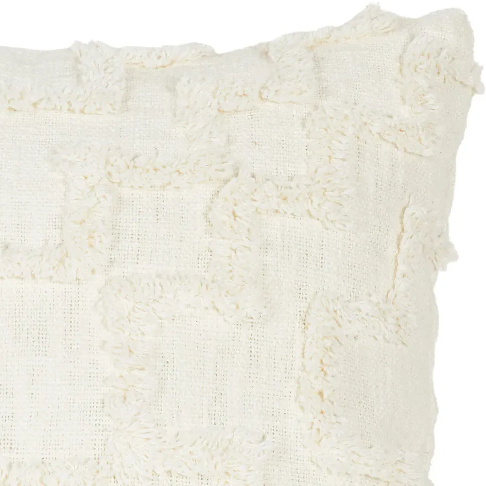 Ontario Tufted Cushion - Natural, Cotton