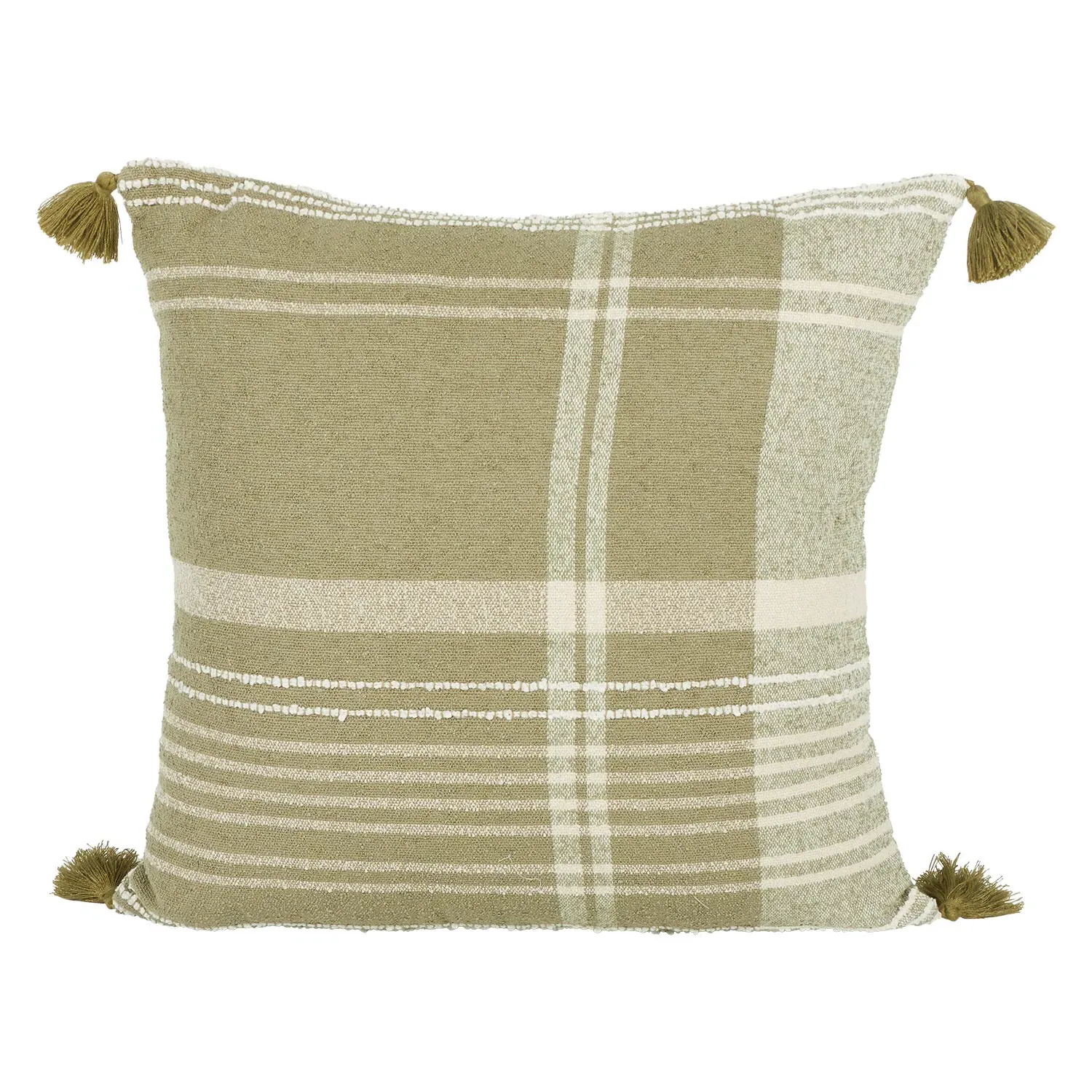 Osbourne Check Cushion - Green