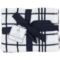 Pack of 3 Epsom Terry Kitchen Towels - Navy