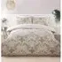 Paisley Piped Edge King Size Duvet Cover Set - Multi