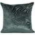 Palm Velvet Jacquard Filled Cushion - Green