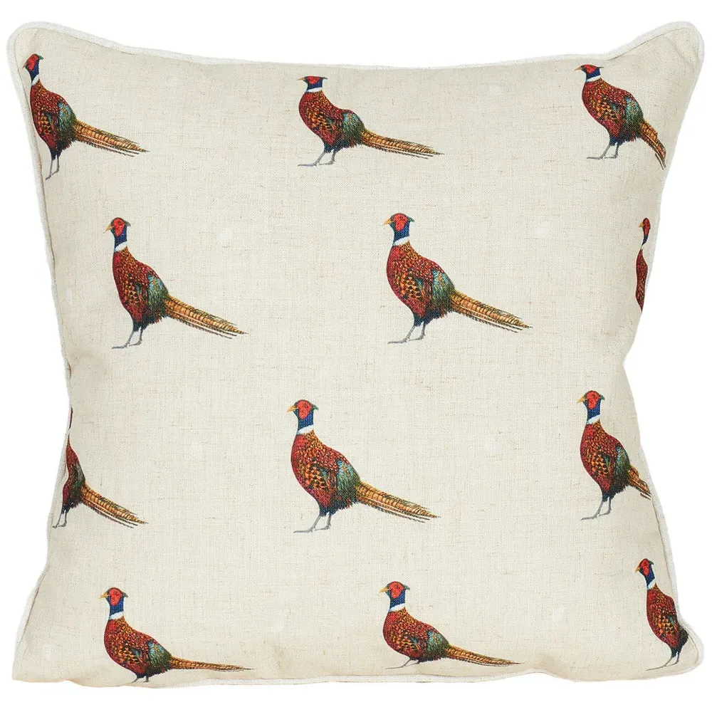Pheasant Cushion - Natural