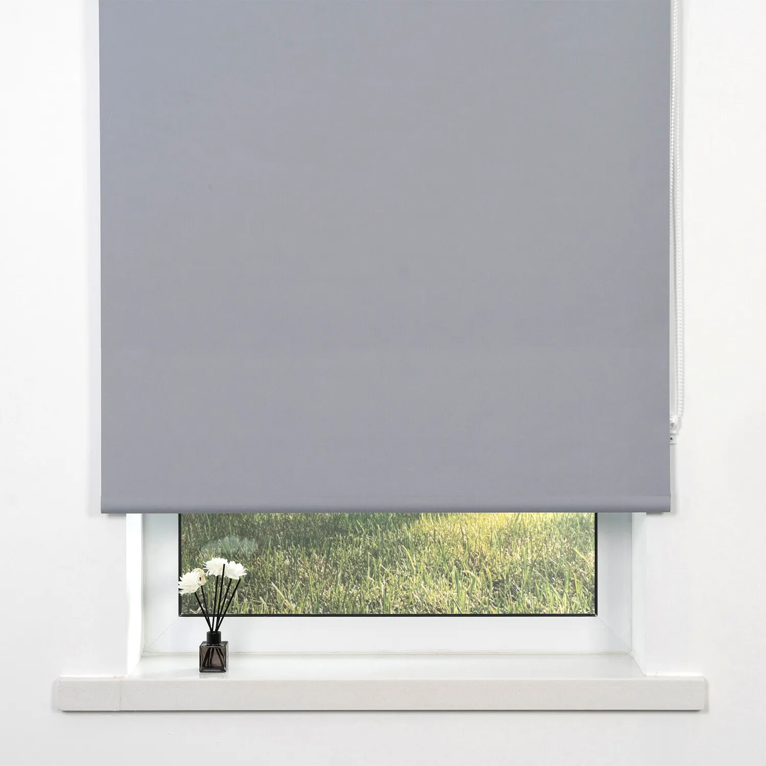 Plain Blackout Roller Blind - Cloud Grey