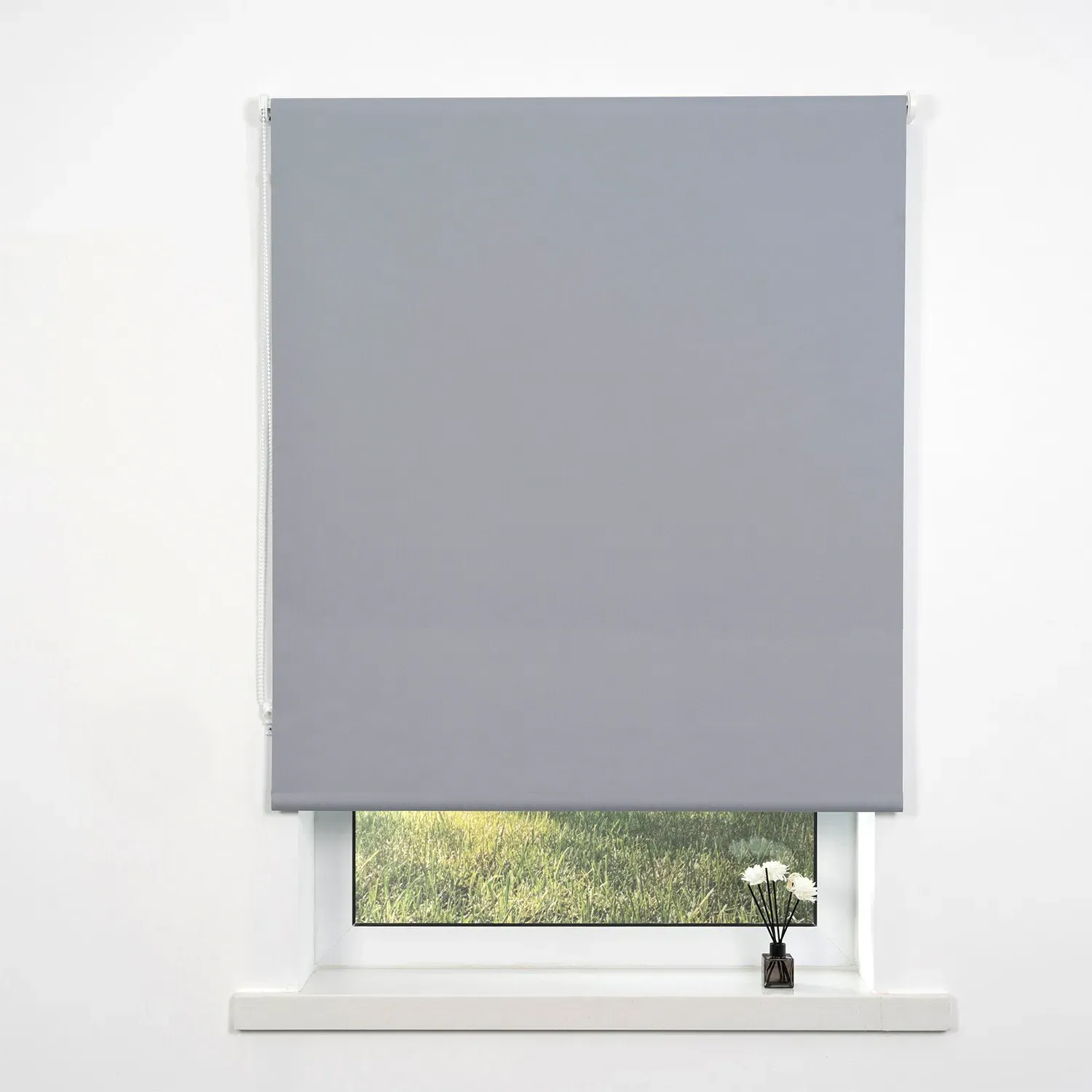Plain Blackout Roller Blind - Cloud Grey