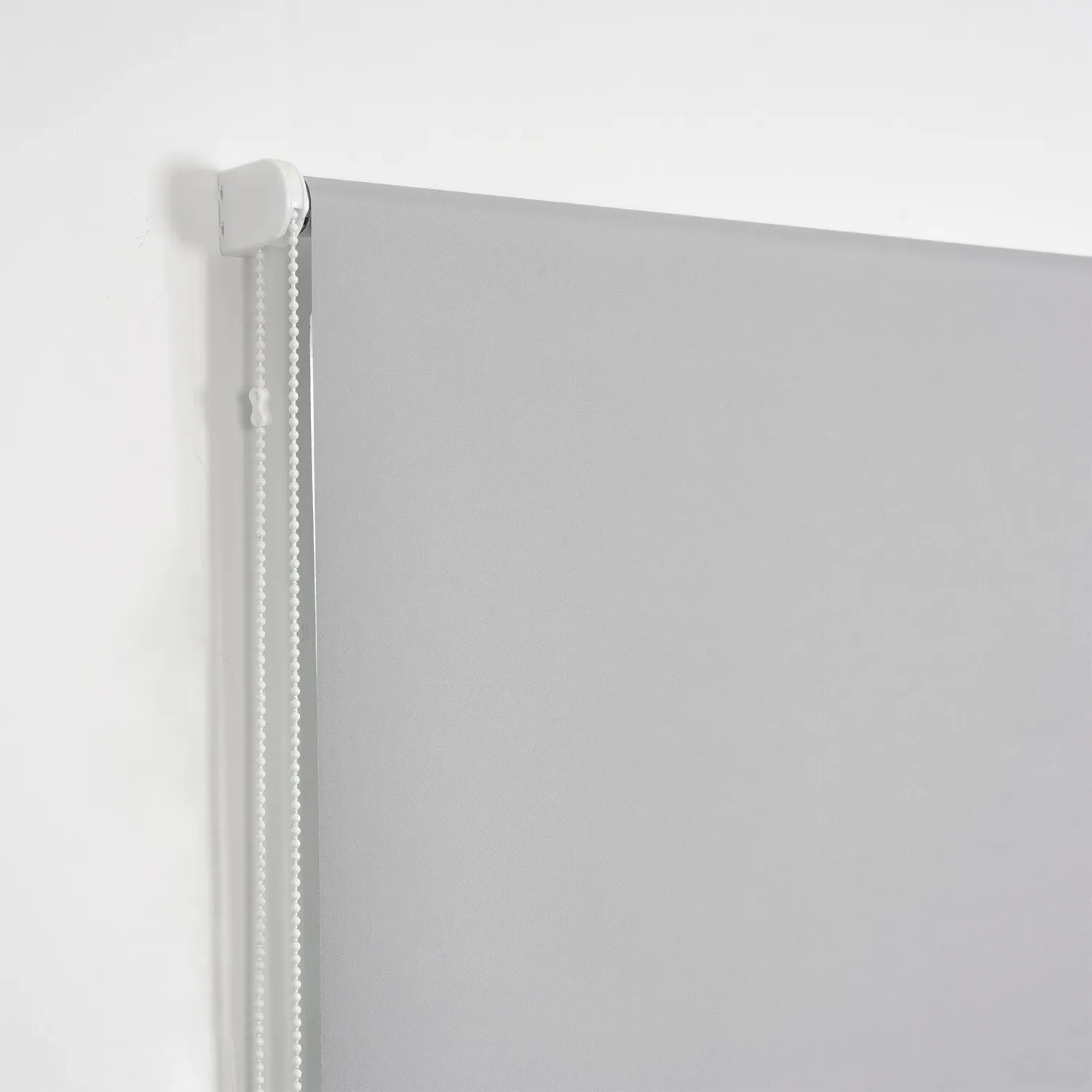 Plain Blackout Roller Blind - Cool Silver